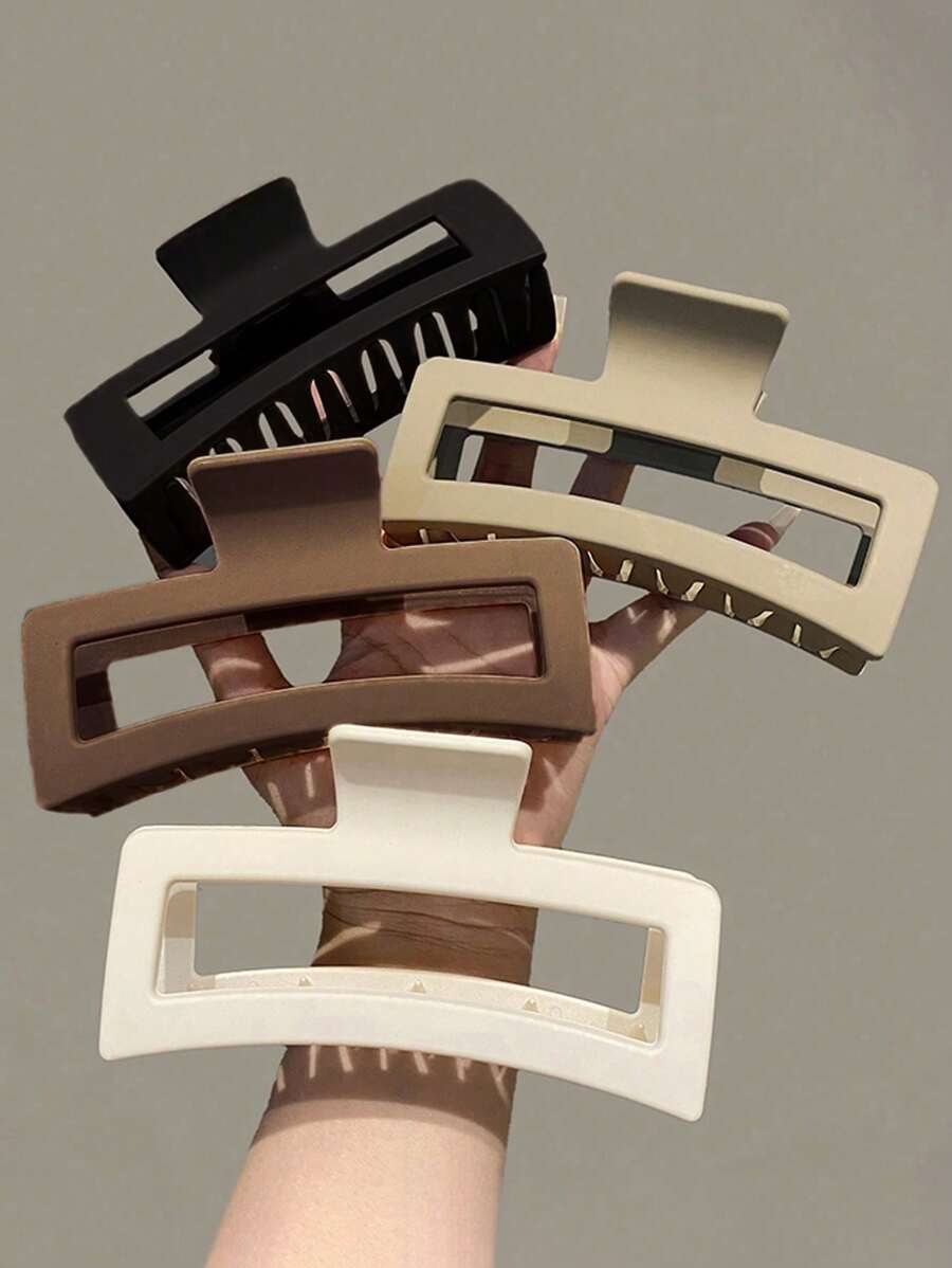 Square Plastic Hair Claw Clips