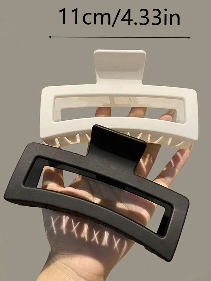 Square Plastic Hair Claw Clips