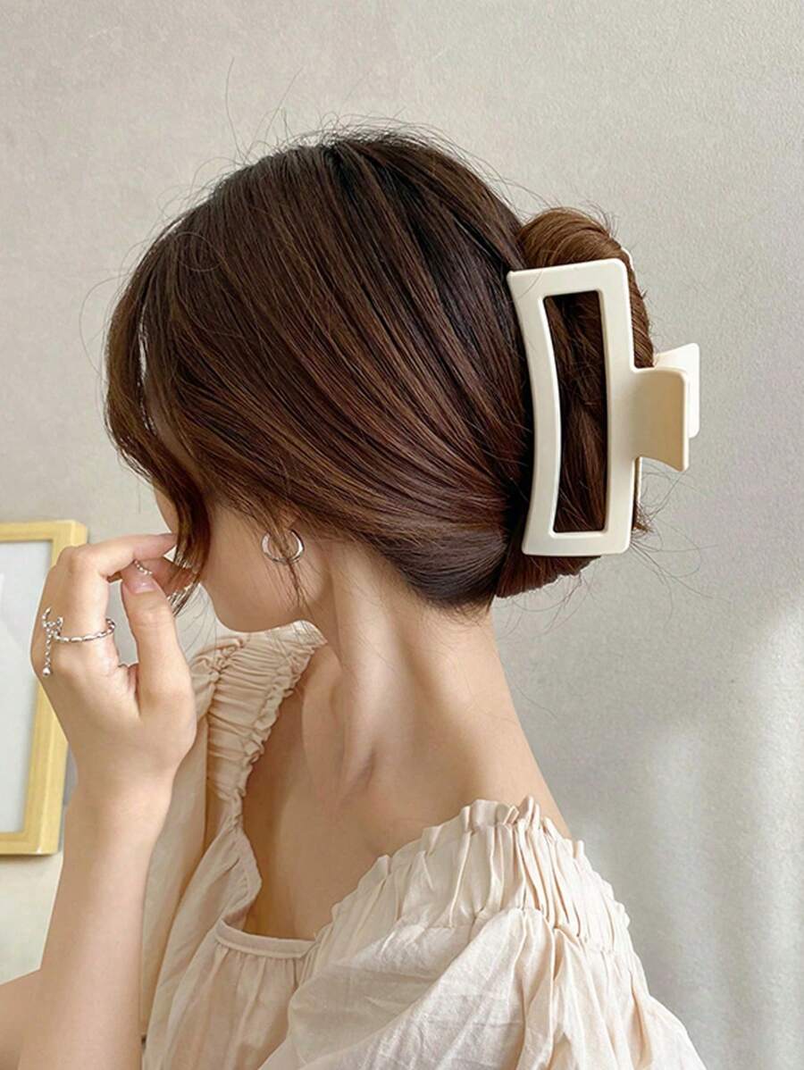 Square Plastic Hair Claw Clips