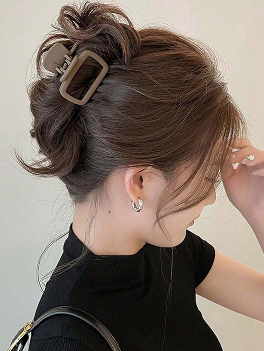 Square Plastic Hair Claw Clips