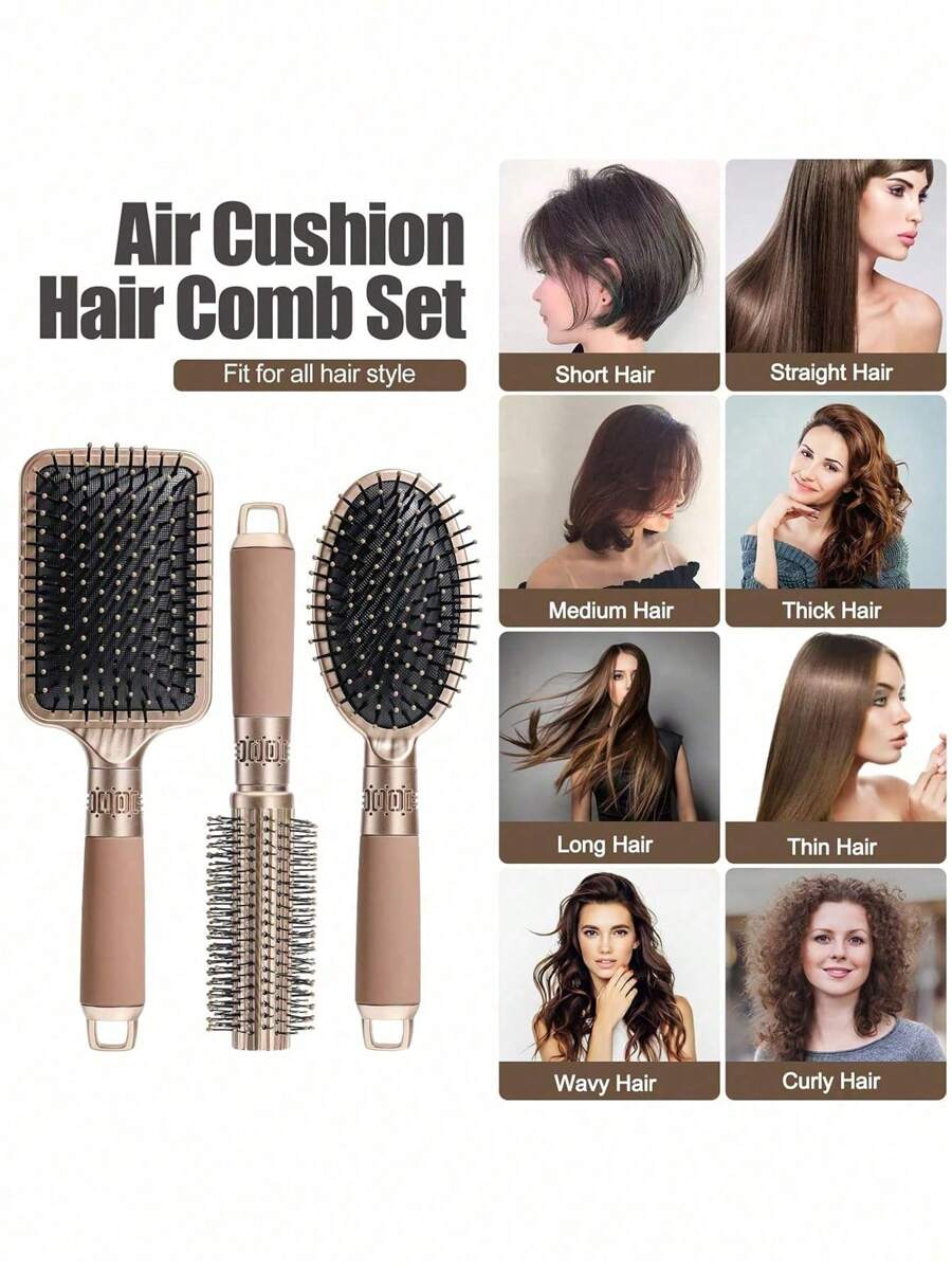 Anti-Static Massage Oval Brush