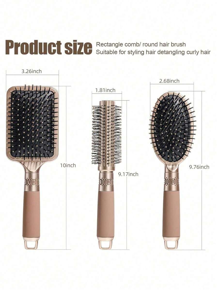 Anti-Static Massage Oval Brush