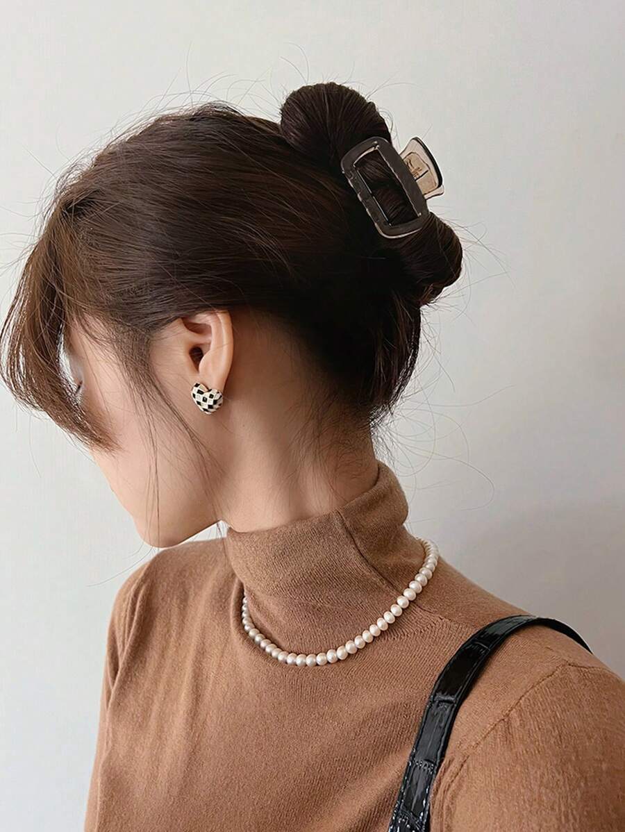 Square Plastic Hair Claw Clips