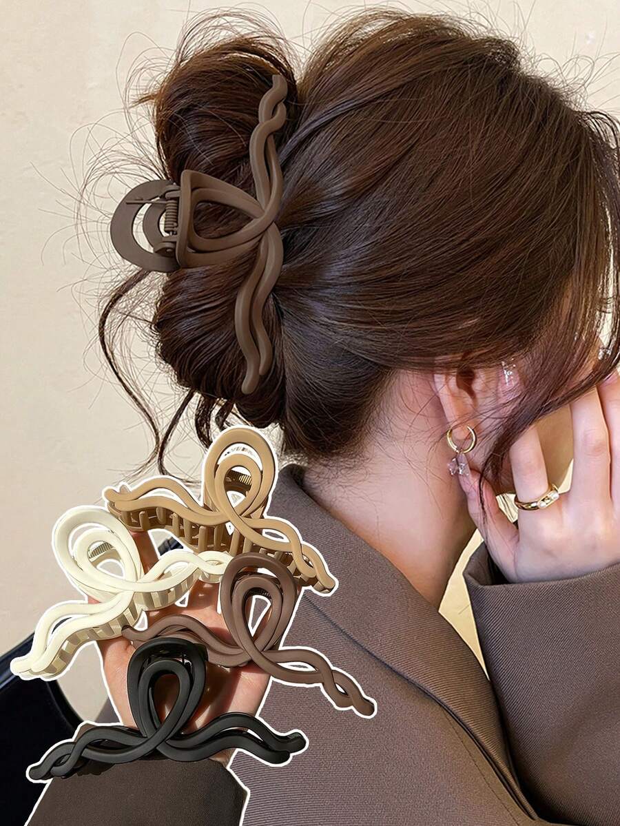 Square Plastic Hair Claw Clips