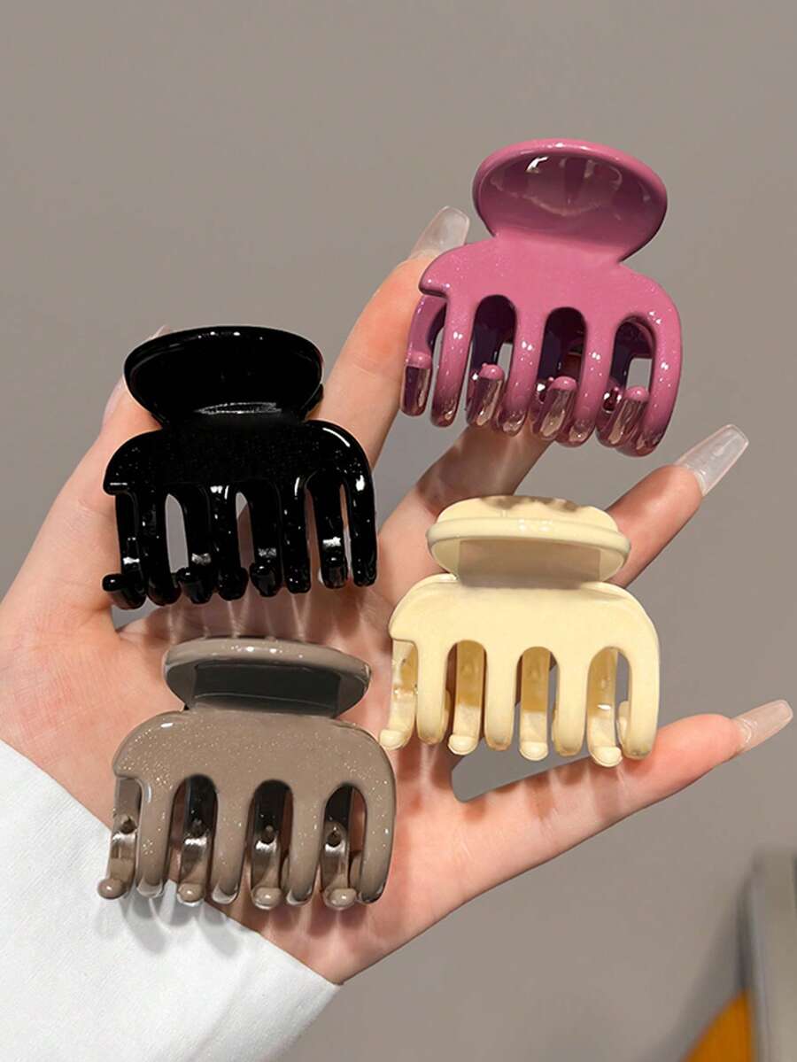 Square Plastic Hair Claw Clips