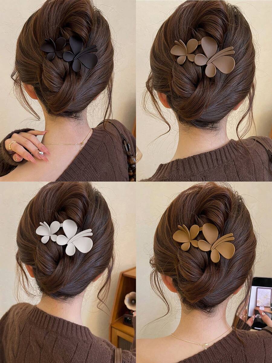 Square Plastic Hair Claw Clips