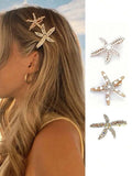 Vintage Starfish Hair Clips
