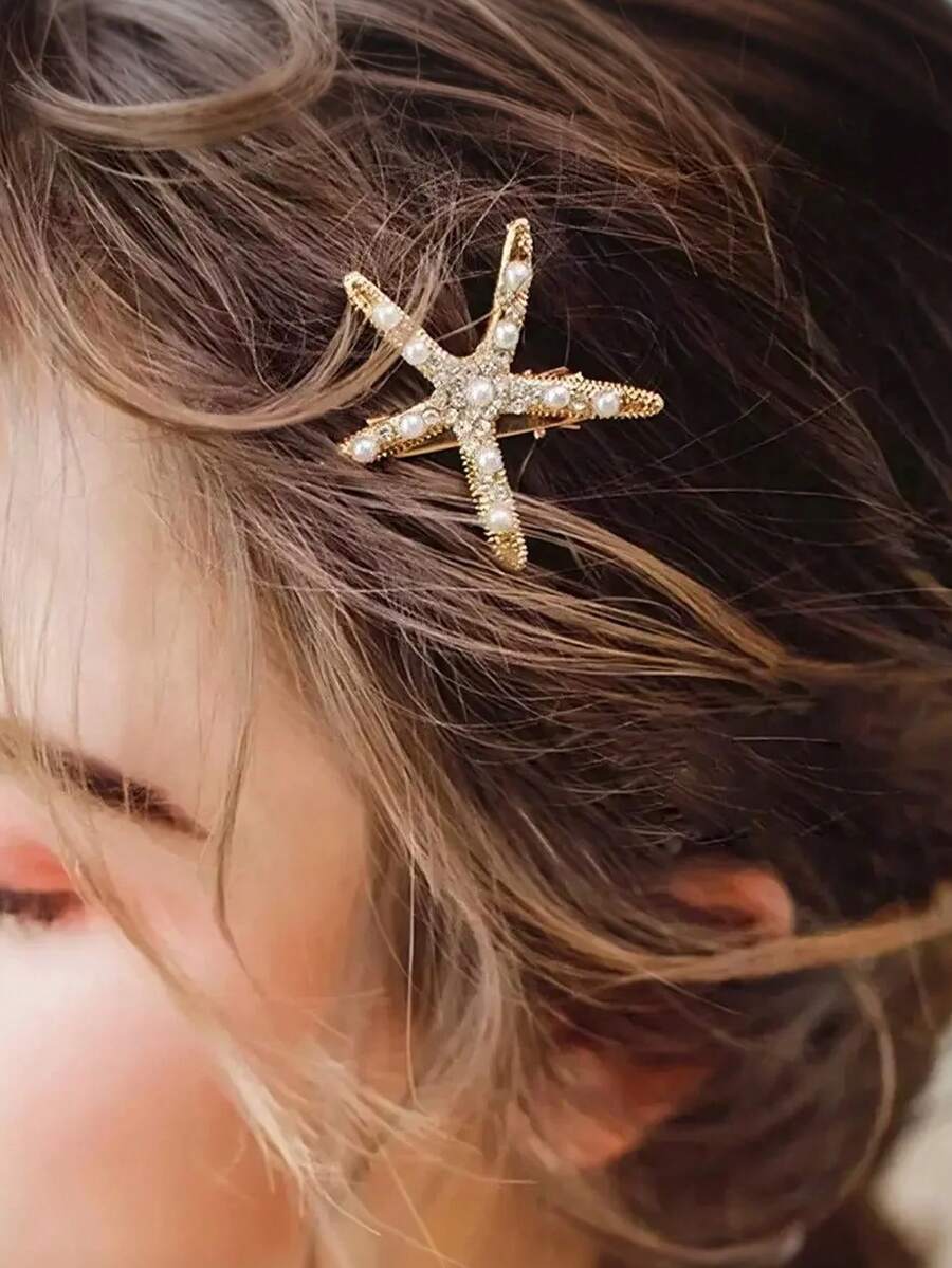Vintage Starfish Hair Clips