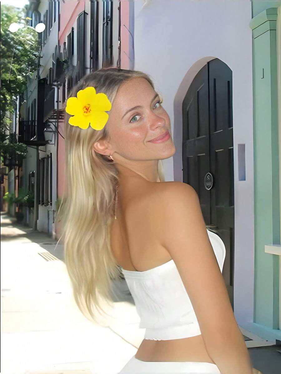 Hawaiian Hibiscus Flower Hair Clips