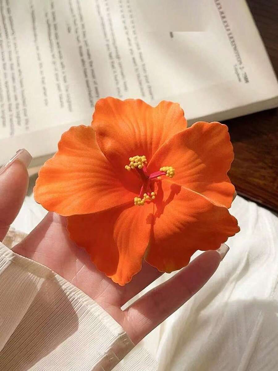Hawaiian Hibiscus Flower Hair Clips