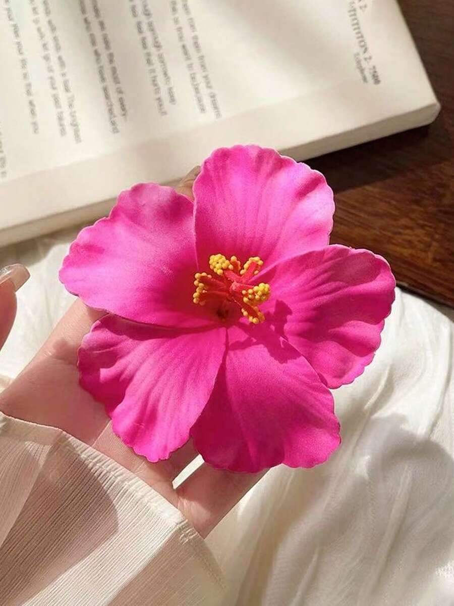 Hawaiian Hibiscus Flower Hair Clips