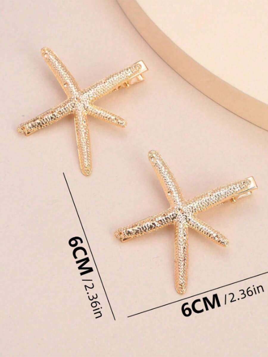 Vintage Starfish Hair Clips