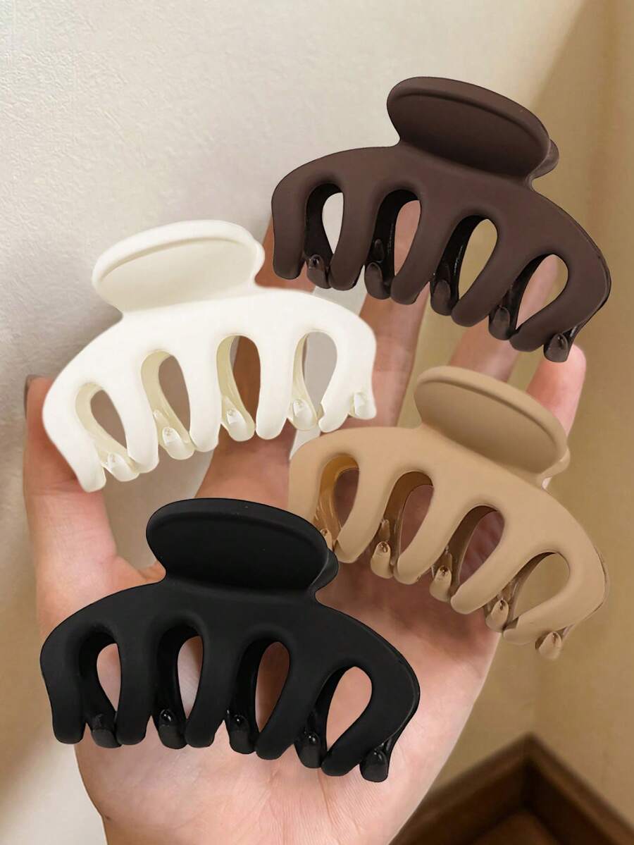 Square Plastic Hair Claw Clips