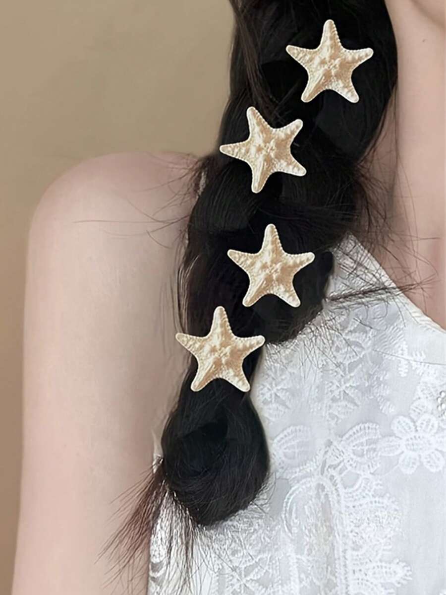 Vintage Starfish Hair Clips