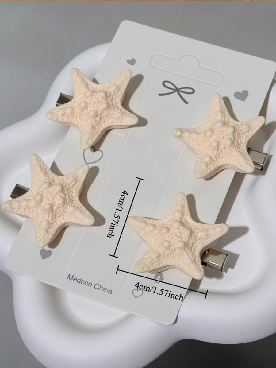 Vintage Starfish Hair Clips