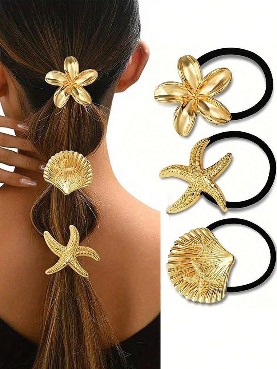 Vintage Starfish Hair Clips