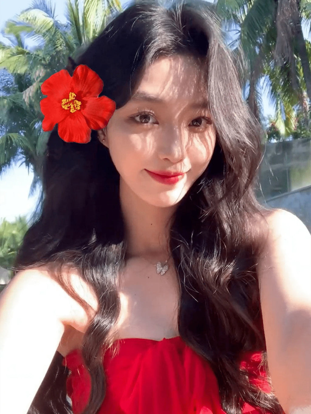 Hawaiian Hibiscus Flower Hair Clips