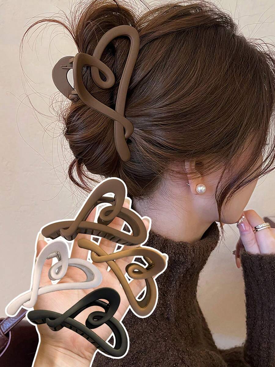 Square Plastic Hair Claw Clips