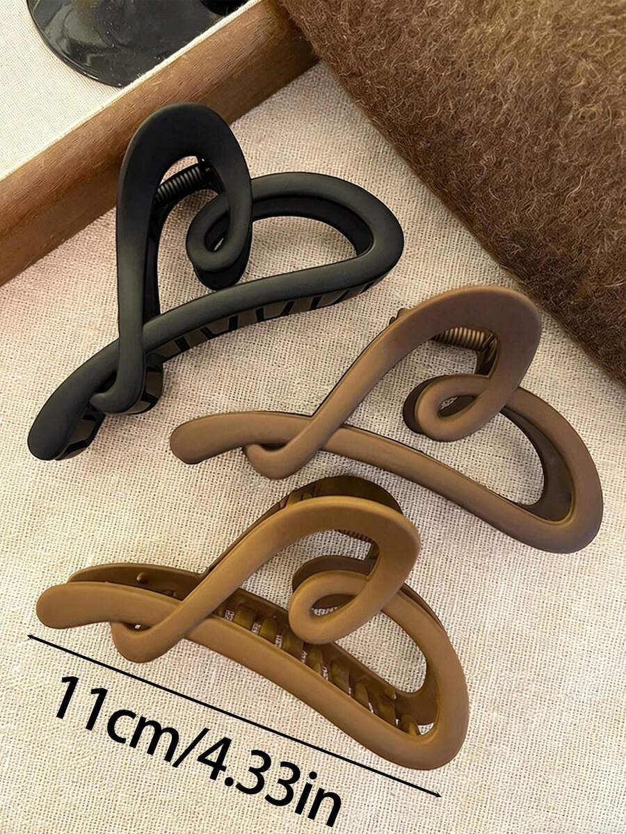 Square Plastic Hair Claw Clips