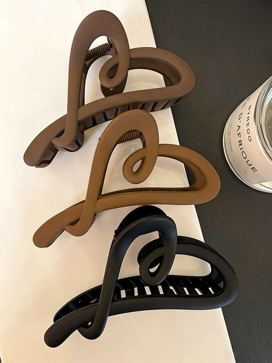 Square Plastic Hair Claw Clips