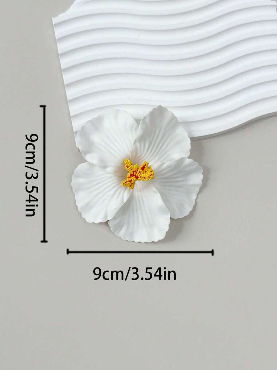 Hawaiian Hibiscus Flower Hair Clips