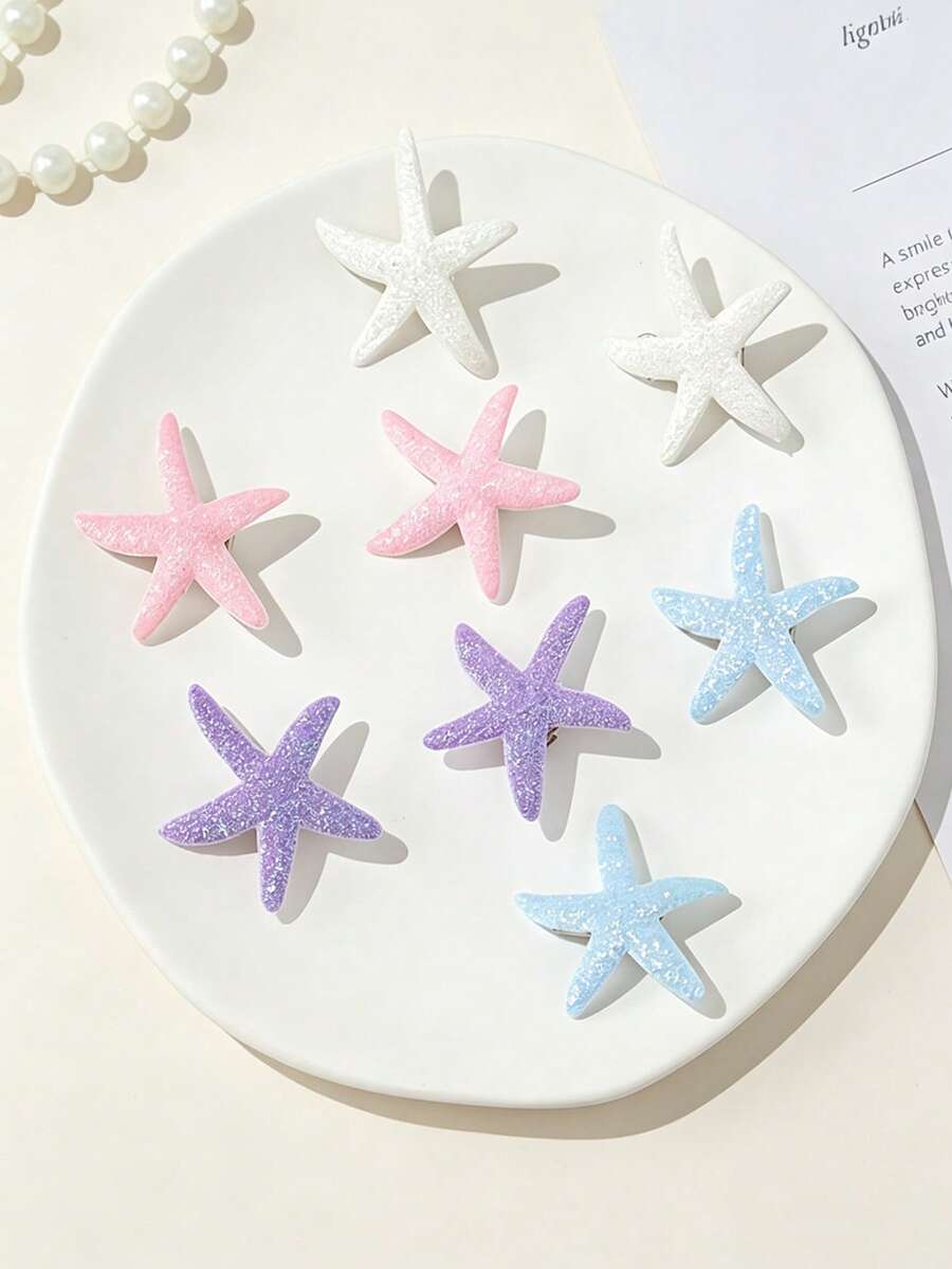 Vintage Starfish Hair Clips