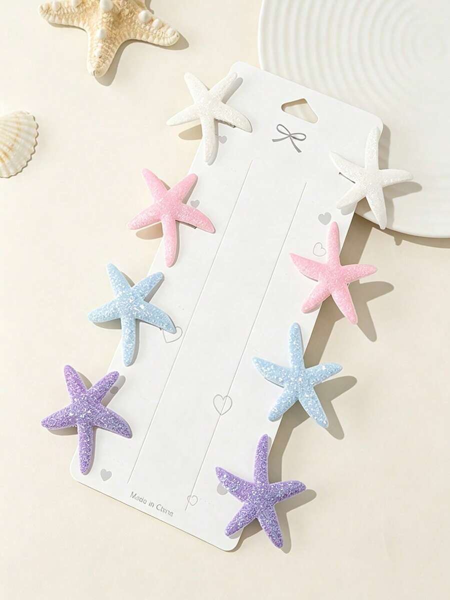 Vintage Starfish Hair Clips