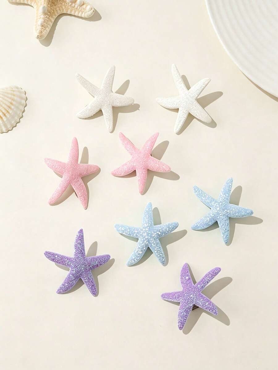Vintage Starfish Hair Clips
