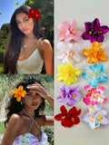Hawaiian Hibiscus Flower Hair Clips