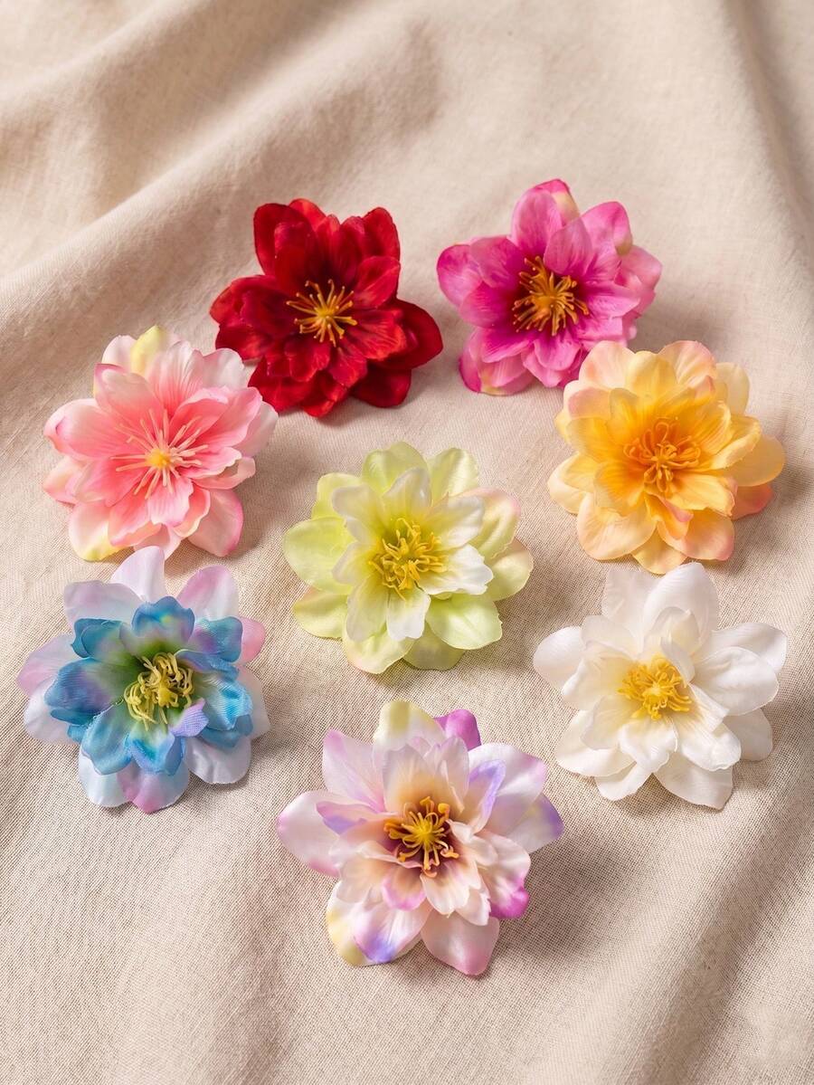 Hawaiian Hibiscus Flower Hair Clips