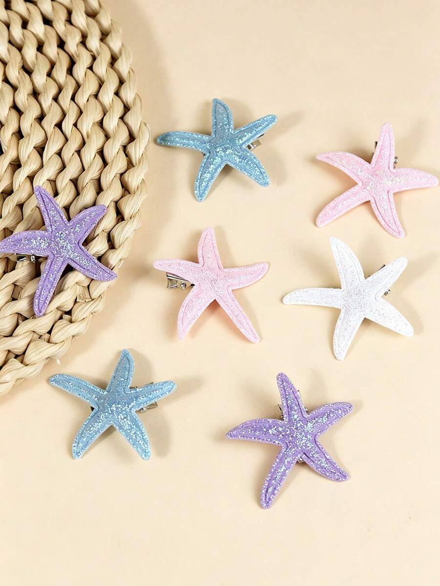 Vintage Starfish Hair Clips