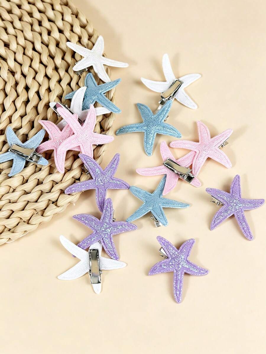 Vintage Starfish Hair Clips