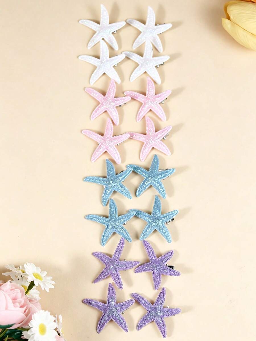 Vintage Starfish Hair Clips
