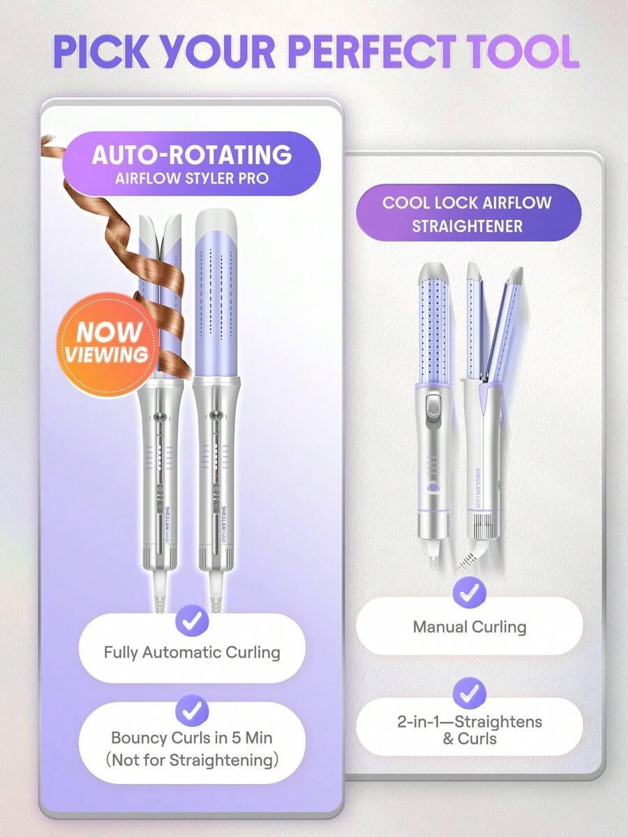 SHEGLAM Airflow Auto-Curling Styler