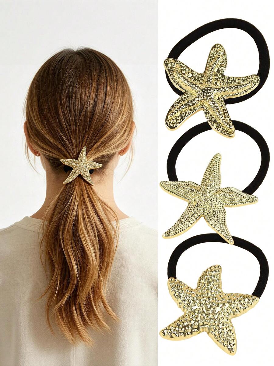 Vintage Starfish Hair Clips