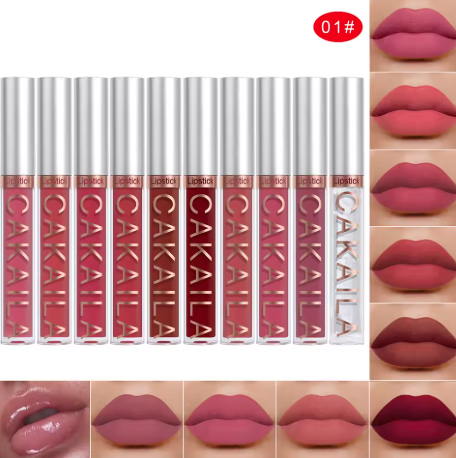 10Pcs Matte Lip Gloss Set