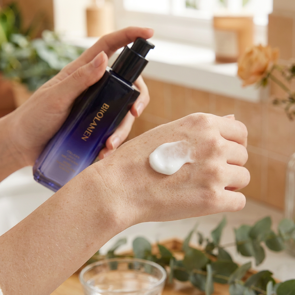 Collagen Cell Implantation Face Lotion - hand application