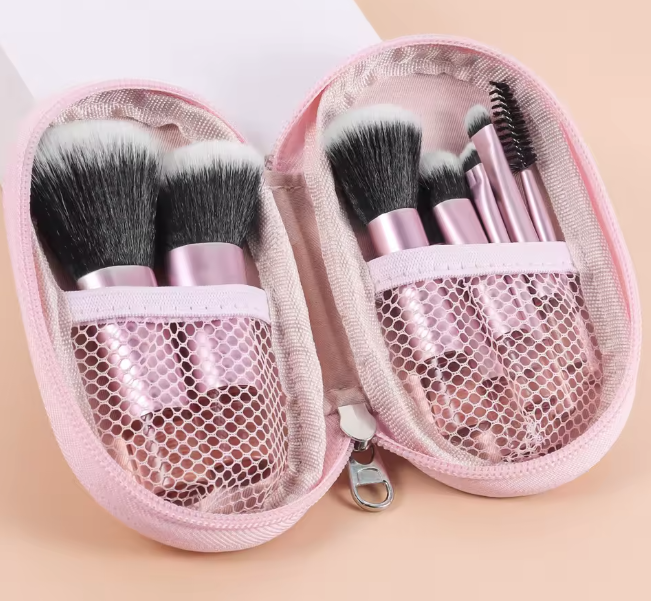 10Pcs Mini Travel Makeup Brush Set